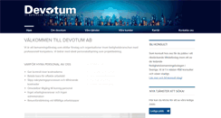 Desktop Screenshot of devotum.se